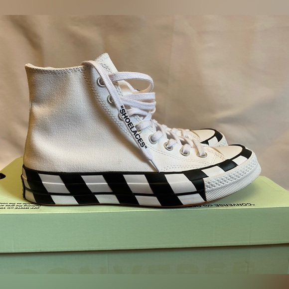 Gently Used Off White Converse size 6.5 M or 8.5 W - Picture 6 of 8